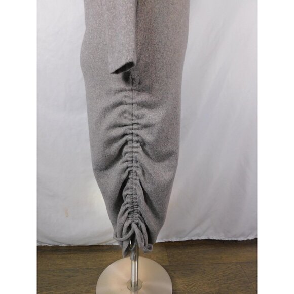 Discreet Dress Womens Large Gray Ruched Side Drawstring 3/4 Sleeve KL5081N - Picture 10 of 14